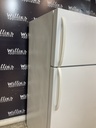 Frigidaire Used Refrigerator Top and Bottom 30x66 1/2” (White) 