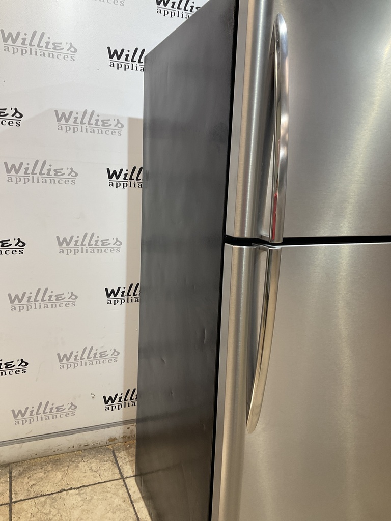 Frigidaire Used Refrigerator Top and Bottom 30x69 (Stainless Steel) 