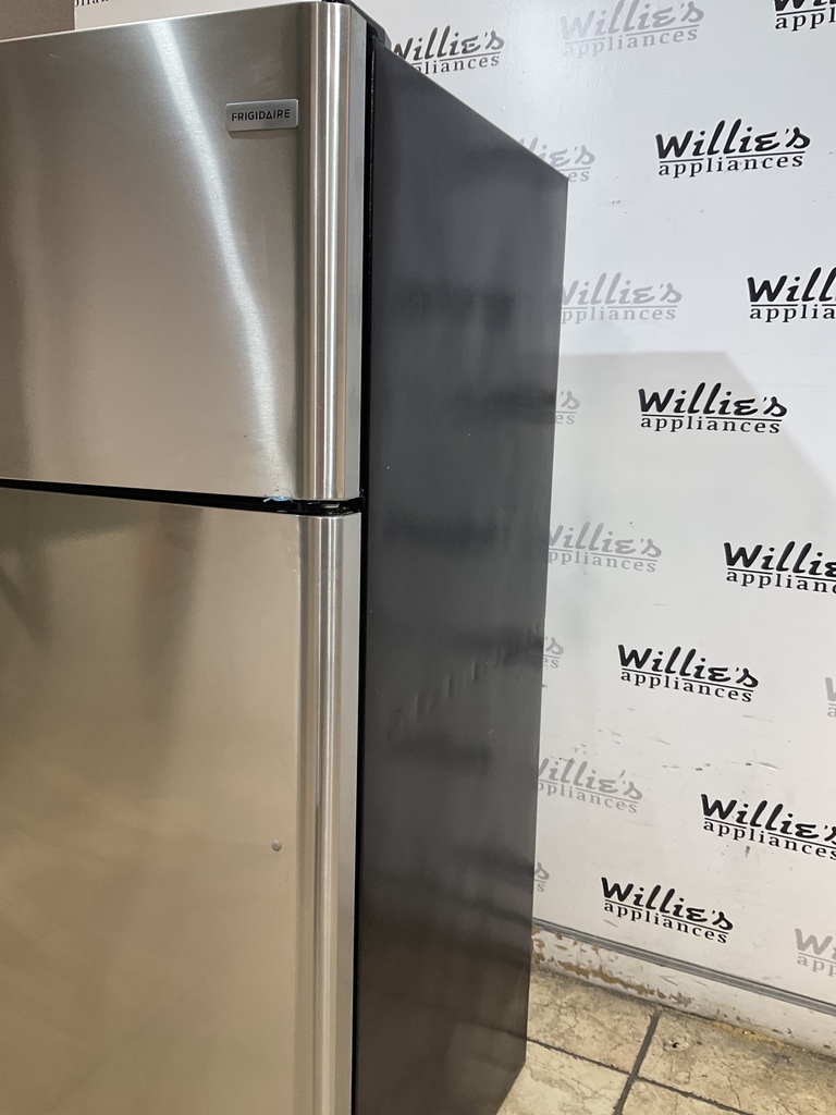 Frigidaire Used Refrigerator Top and Bottom 30x66 (Stainless Steel)
