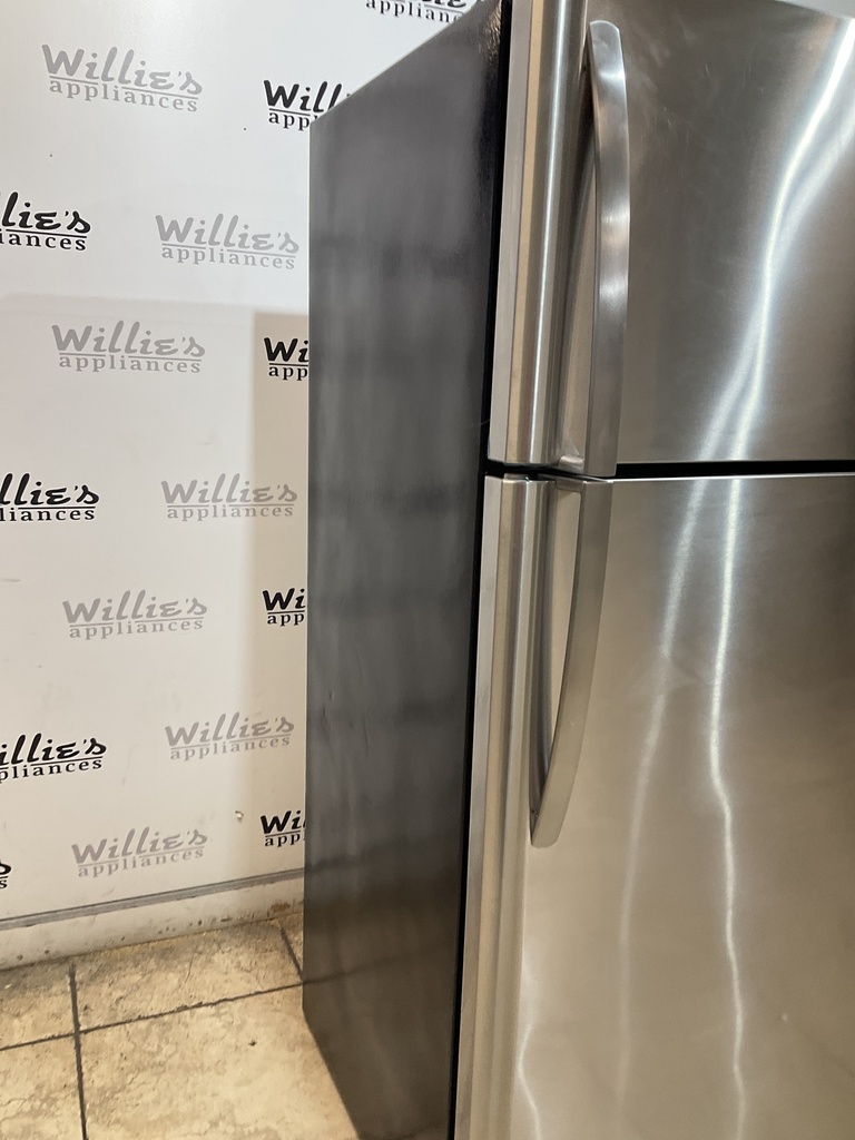 Frigidaire Used Refrigerator Top and Bottom 30x66 (Stainless Steel)