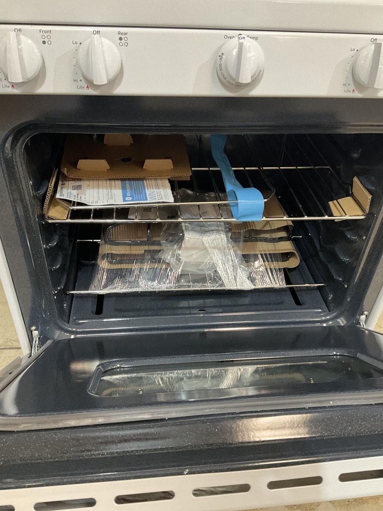 Ge Open Box Natural Gas Stove 30inches (White) 