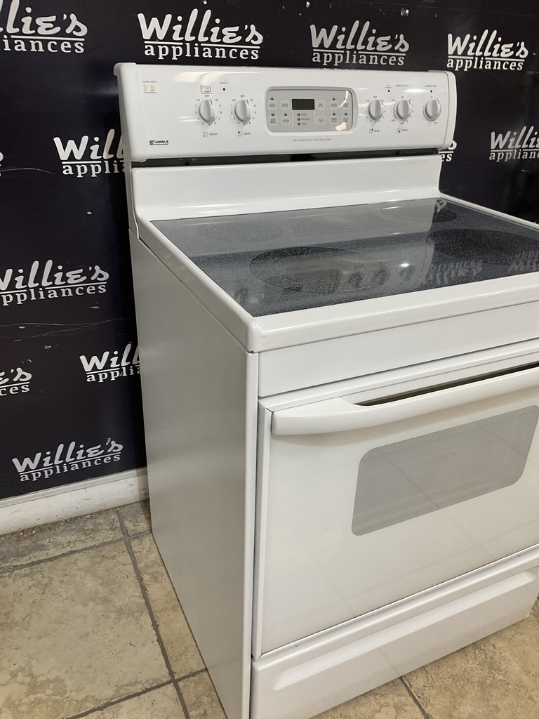 Kenmore Used Electric Stove 220volts (40/50 AMP) 30inches {3 prong} (White)