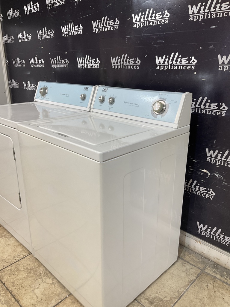 Estate Used Electric Set Washer/Dryer  220volts (30 AMP) 27inches {no cord}  (White) 