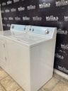 Estate Used Electric Set Washer/Dryer  220volts (30 AMP) 27inches {no cord}  (White) 