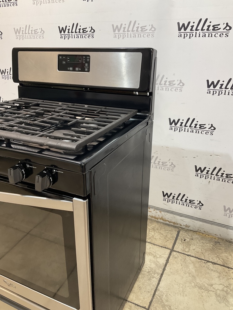 Whirlpool Used Natural Gas Stove 30inches (Stainless Steel) 