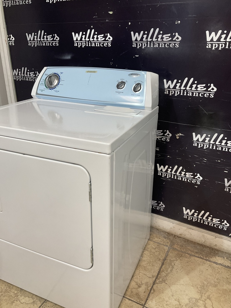 Whirlpool Used Electric Dryer 220volts (30 AMP) 29inches {no cord} (White) 