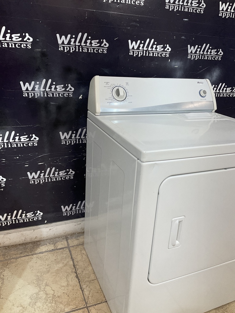 Amana Used Electric Dryer 220volts (30 AMP) 29inches {no cord} (White)