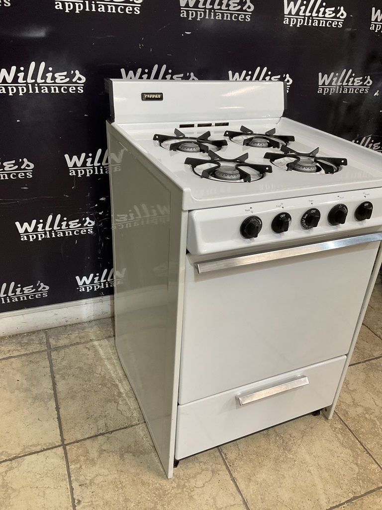 Tappan Used Natural Gas Stove 24inches (White) 