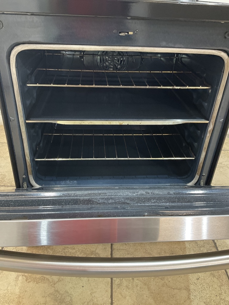 Samsung Used Electric Stove Double Oven 220volts (40/50 AMP) 30inches {no cord} (Stainless steel) 