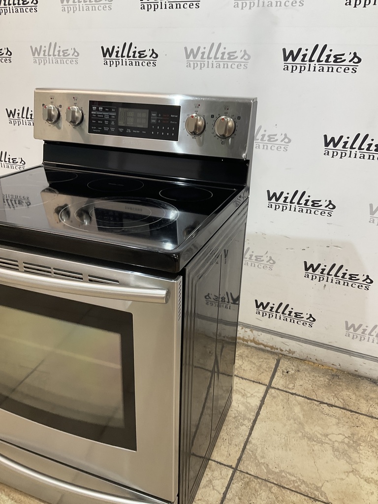 Samsung Used Electric Stove Double Oven 220volts (40/50 AMP) 30inches {no cord} (Stainless steel) 