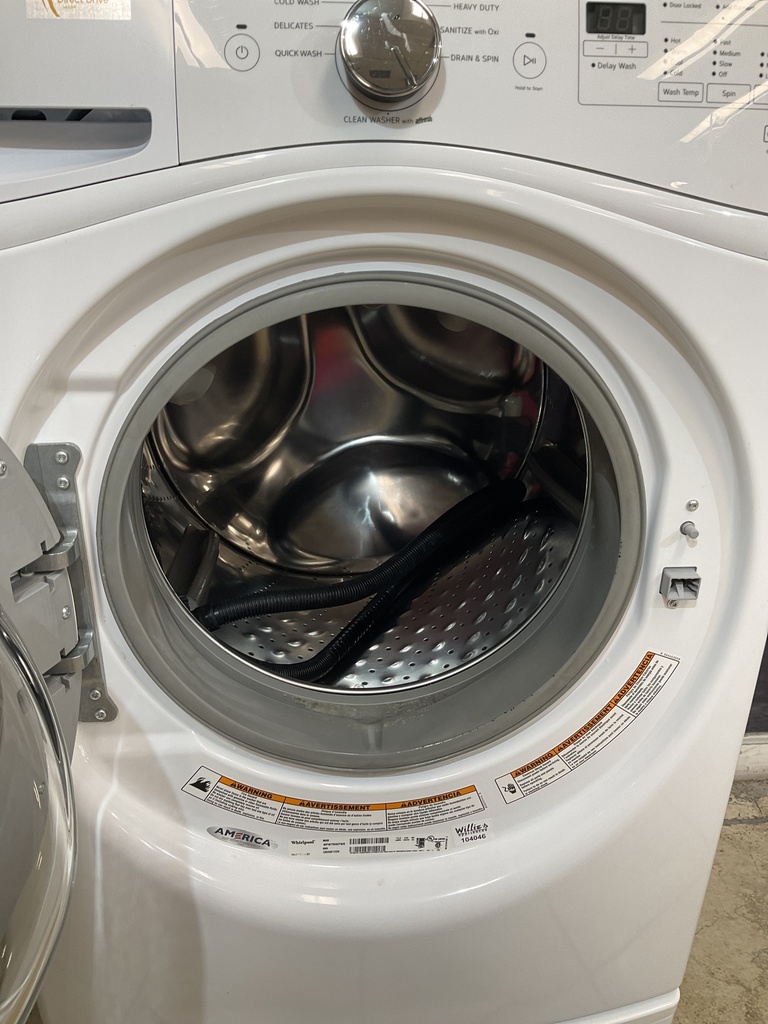 Whirlpool Used Washer front-load 27inches (White) 