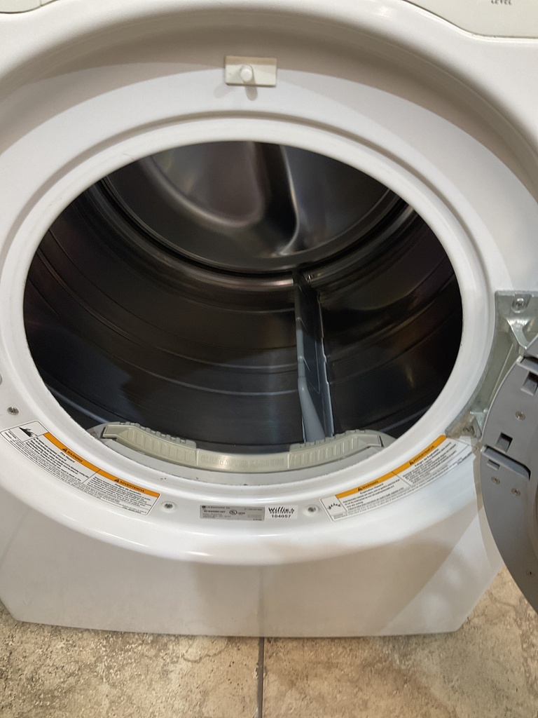 Lg Used Electric Dryer 220volts (30 AMP) 27inches (White) 