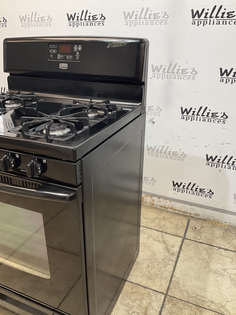Maytag Used Gas Propane Stove 30inches (Black) 
