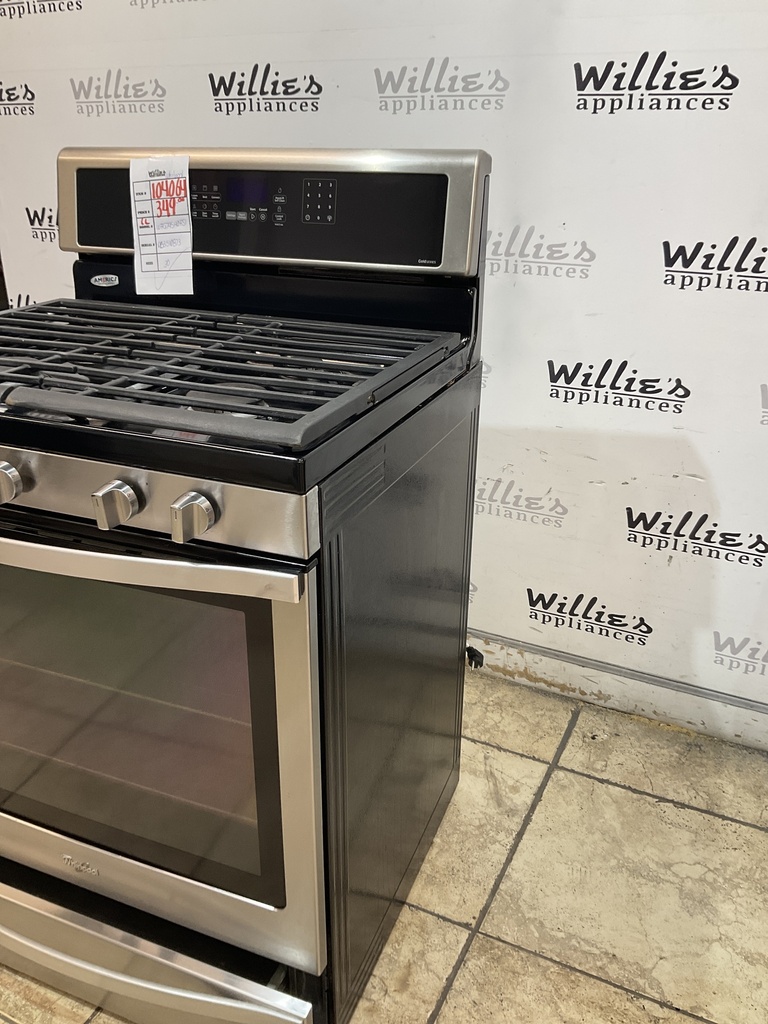 Whirlpool Used Natural Gas Stove 30inches (Stainless Steel) 