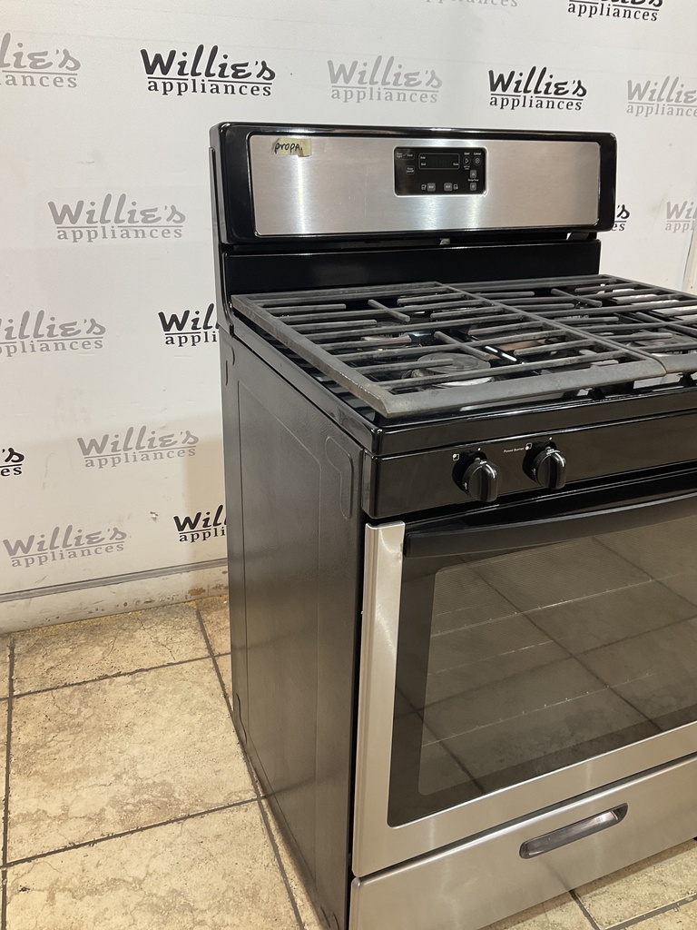 Whirlpool Used Gas Propane Stove 30inches  (Stainless Steel) 