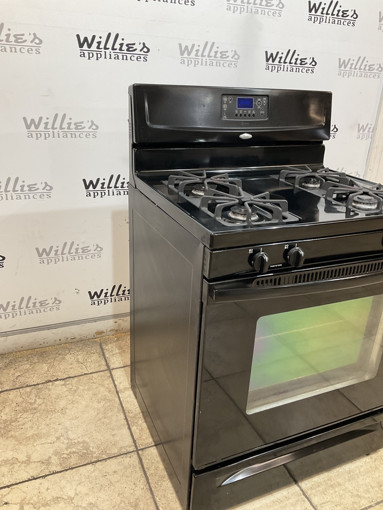 Whirlpool Used Natural Gas Stove 30inches (Black) 