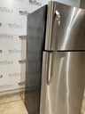 Frigidaire Used Refrigerator Top and Bottom 30 1/2” x 66” (Stainless Steel) 
