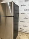 Frigidaire Used Refrigerator Top and Bottom 30 1/2” x 66” (Stainless Steel) 