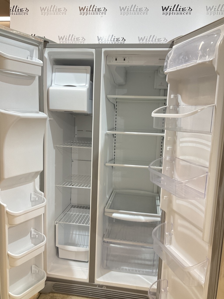 Frigidaire Used Refrigerator Side by Side 36 1/2” x 69” (Stainless Steel) 