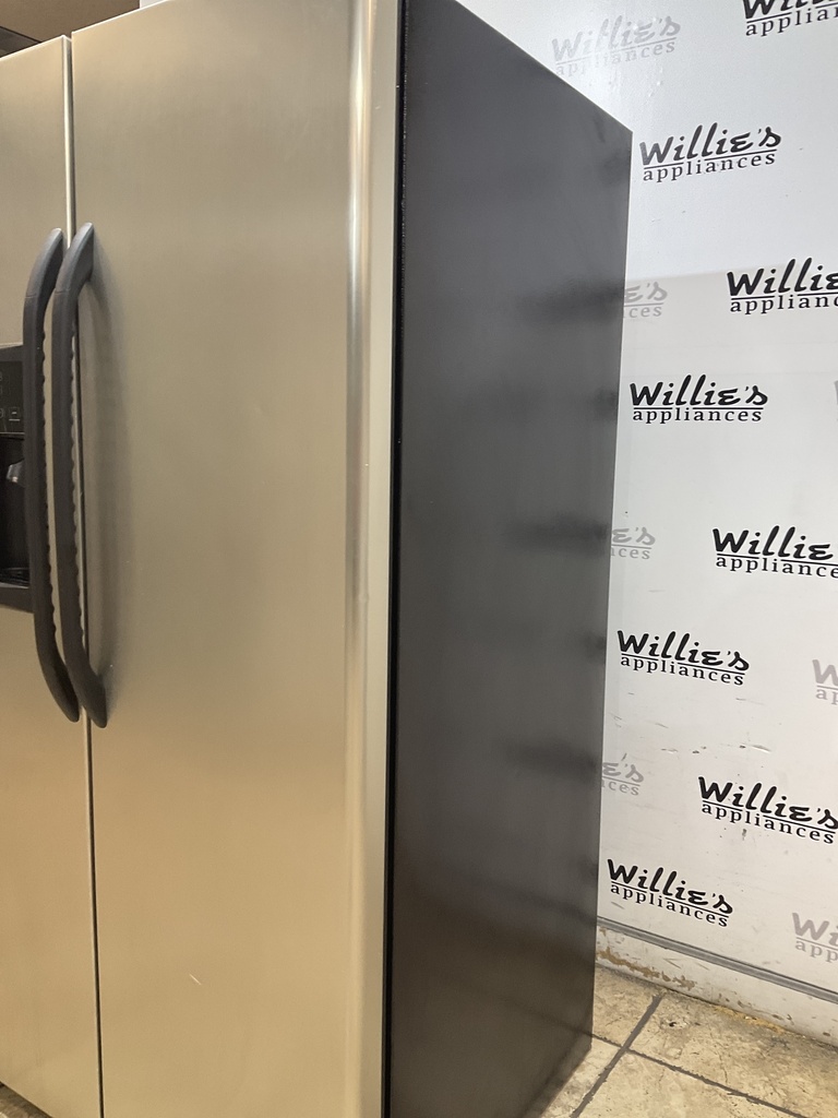 Ge Used Refrigerator Side by side 36x69 1/2” (Stainless steel)