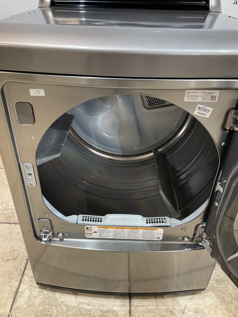 Lg Used Electric Dryer 220volts (30 AMP) 27inches {4 prong} (Grey)
