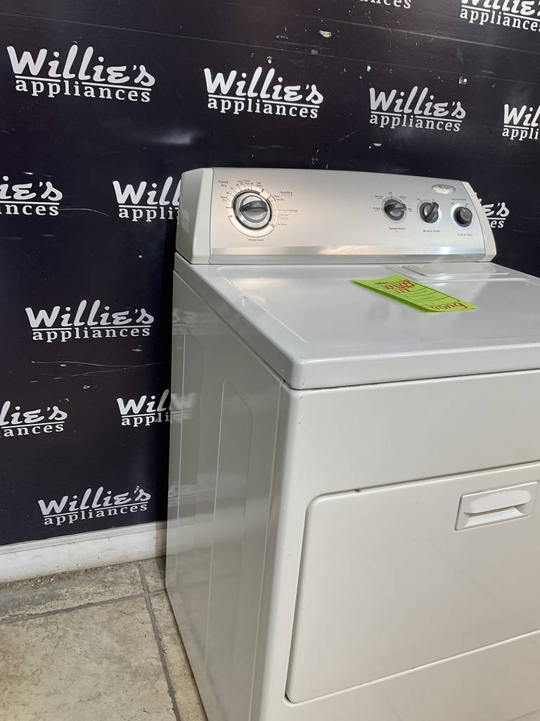 Whirlpool Used Electric Dryer 220volts (30 AMP) 29inches {3 prong} (White);