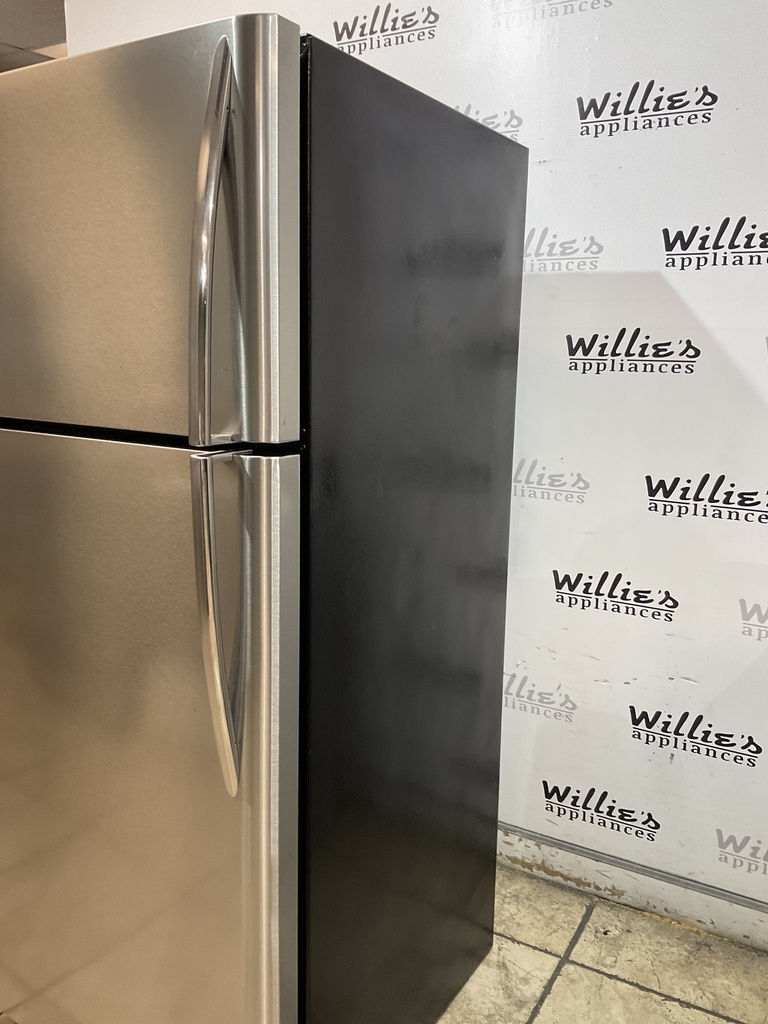 Frigidaire Used Refrigerator Top and Bottom 30x66 1/2” (Stainless Steel) 
