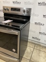 Whirlpool Used Electric Stove 220volts (40/50 AMP) 30inches {no cord} (Stainless Steel) 