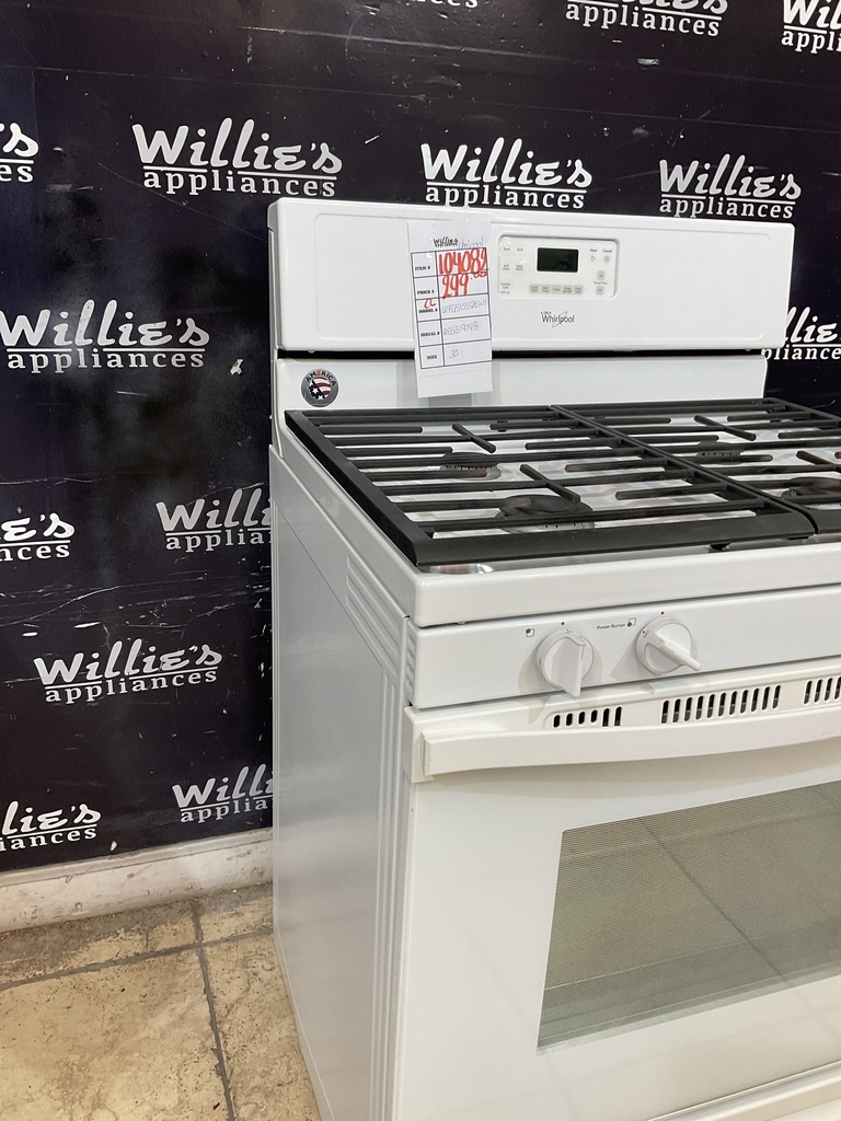 Whirlpool Used Natural Gas Stove 30inches (white) 