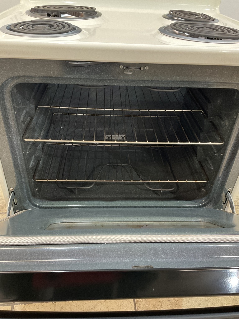 Hotpoint Used Electric Stove 220volts (40/50 AMP) 30inches {no cord} (Bisque/Black)