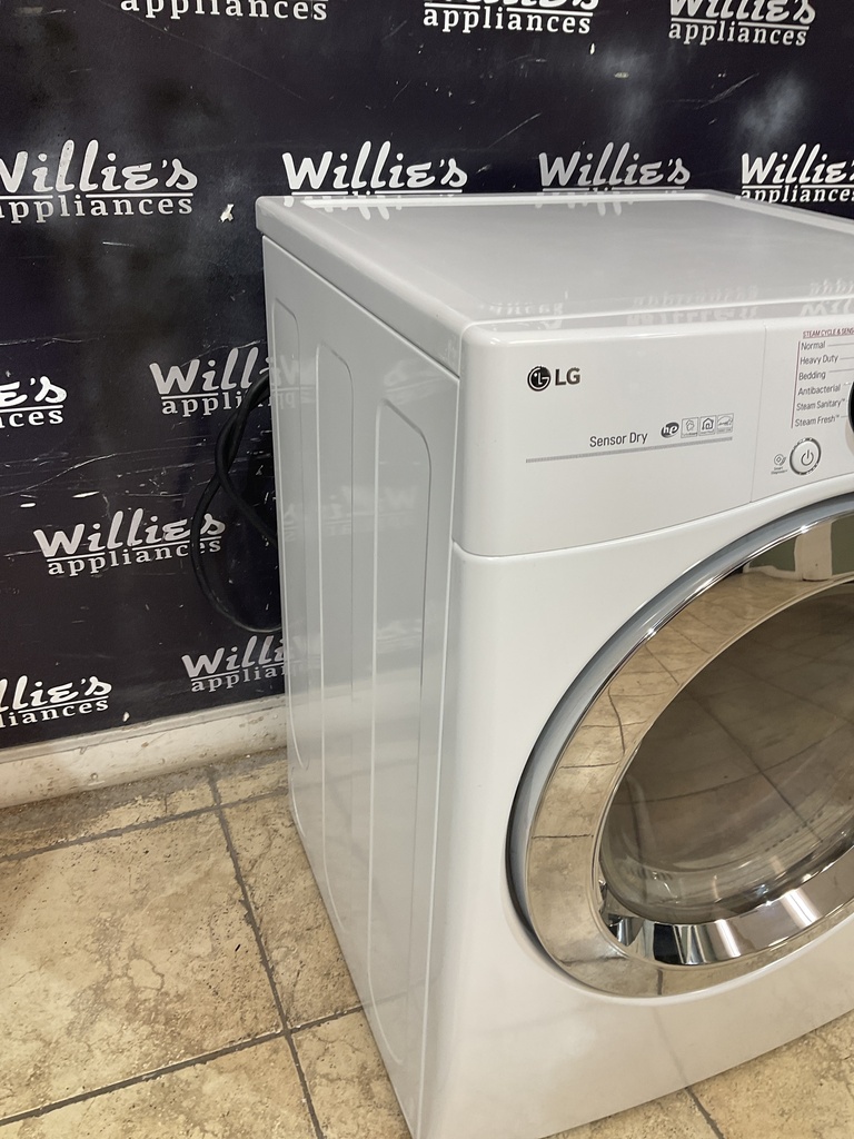 Lg Used Electric Dryer 220volts (30 AMP) 27inches {4 prong} (White) 