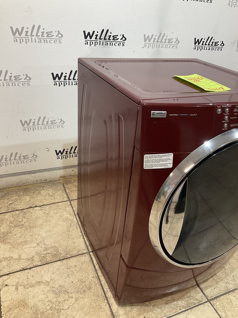 Kenmore Used Electric Dryer 220volts (30 AMP) 27inches {4 prong} (red) 