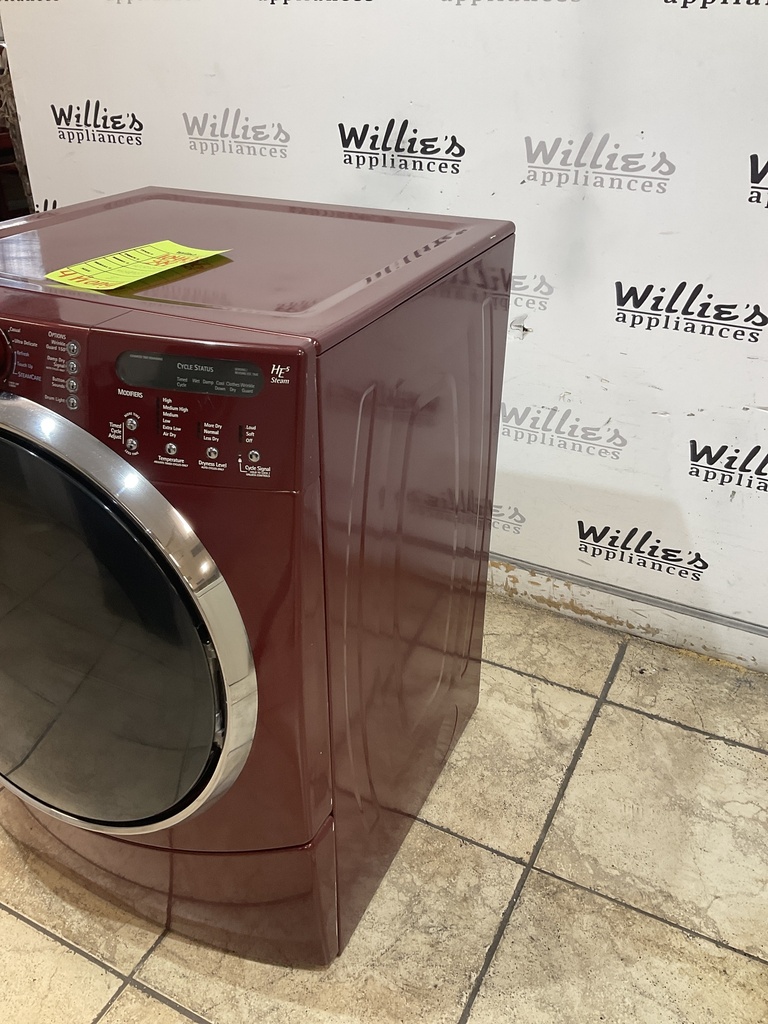 Kenmore Used Electric Dryer 220volts (30 AMP) 27inches {4 prong} (red) 