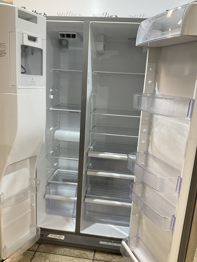 Whirlpool Used Refrigerator Side by Side Counter Depth 35 1/2” x69” (Stainless Steel)