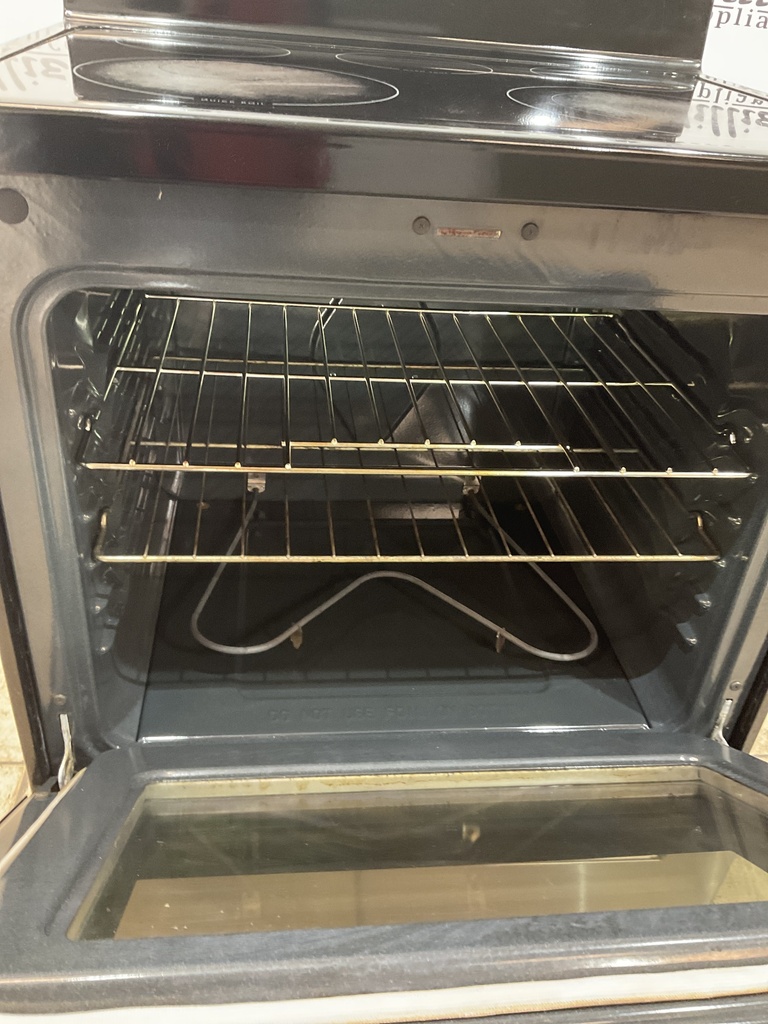 Whirlpool Used Electric Stove 220volts (40/50 AMP) 30inches {no cord} (Stainless Steel) 