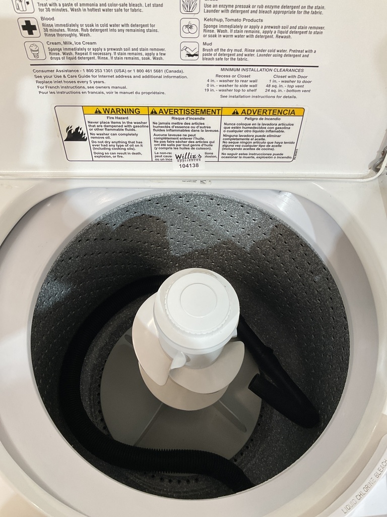 Whirlpool Used Washer Top-load 27inches (White) 