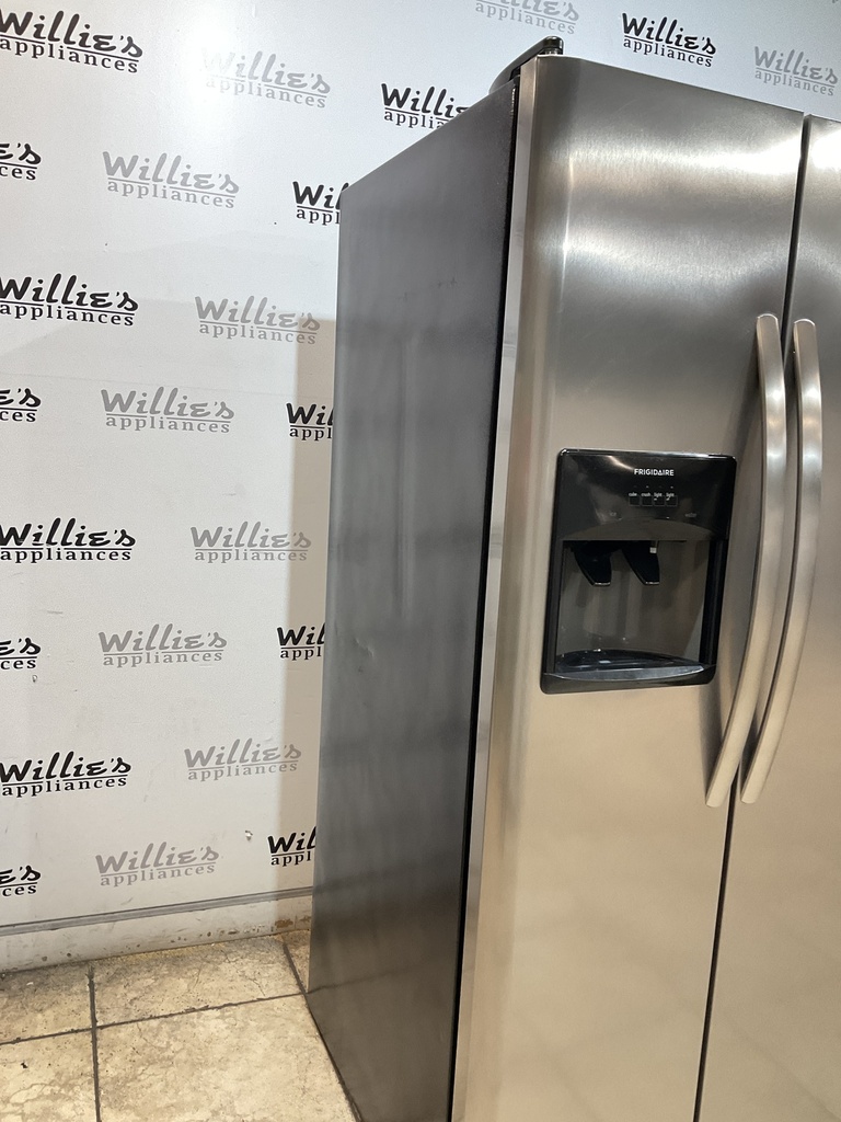 Frigidaire Used Refrigerator side by Side 36x69 1/2” (Stainless Steel) 