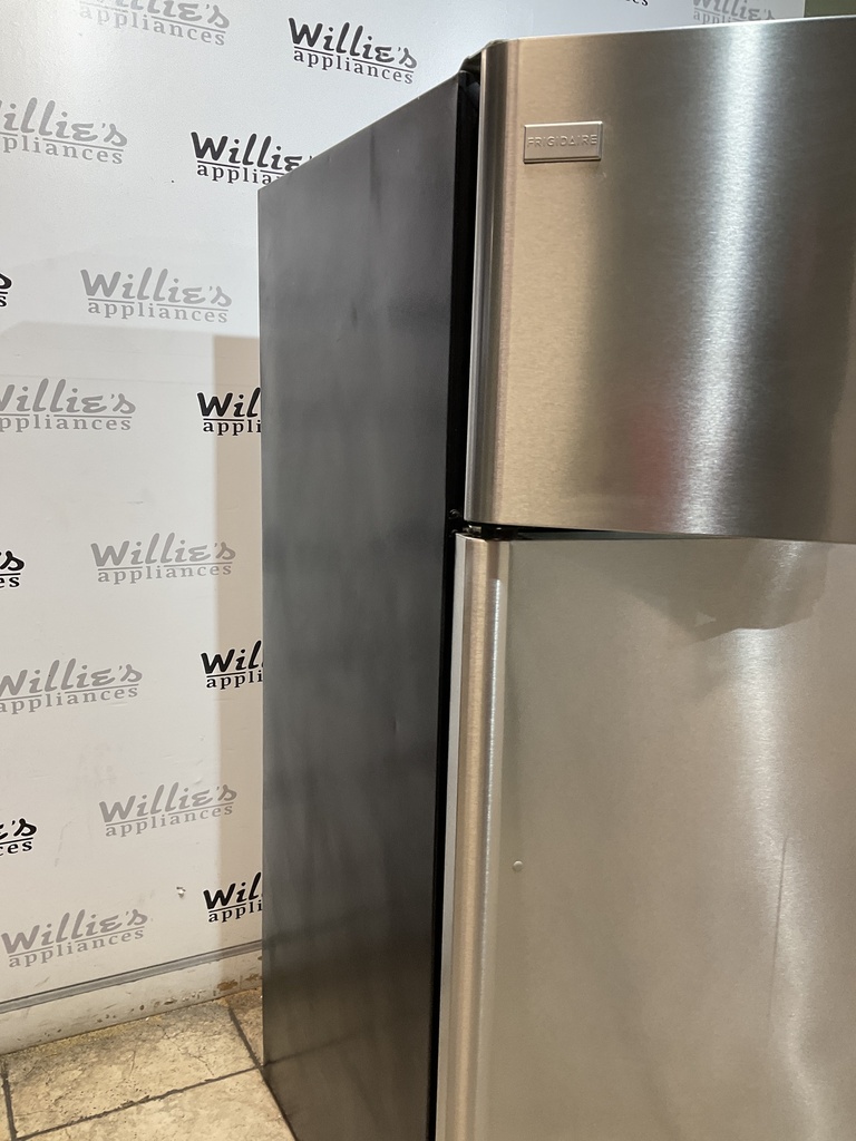 Frigidaire Used Refrigerator Top and Bottom 30x66 (Stainless Steel) 
