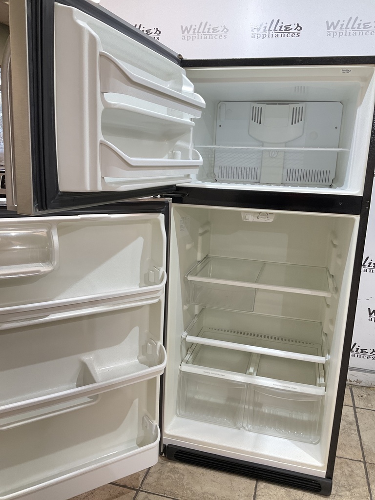 Frigidaire Used Refrigerator Top and Bottom 30x66 (Stainless Steel) 