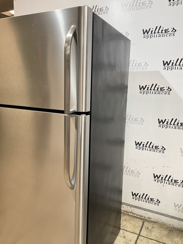 Frigidaire Used Refrigerator Top and Bottom 30x66 (Stainless Steel) 