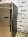 Ge Used Refrigerator Top and Bottom 30x66 1/2” (Stainless Steel) 