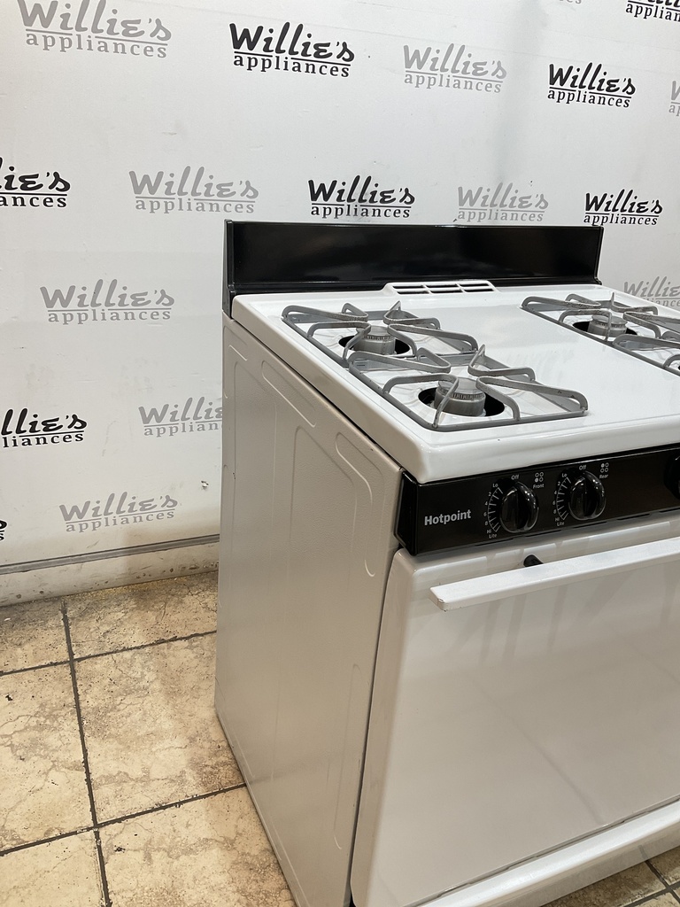 Hotpoint Used Natural Gas Stove 30inches (white/black) 