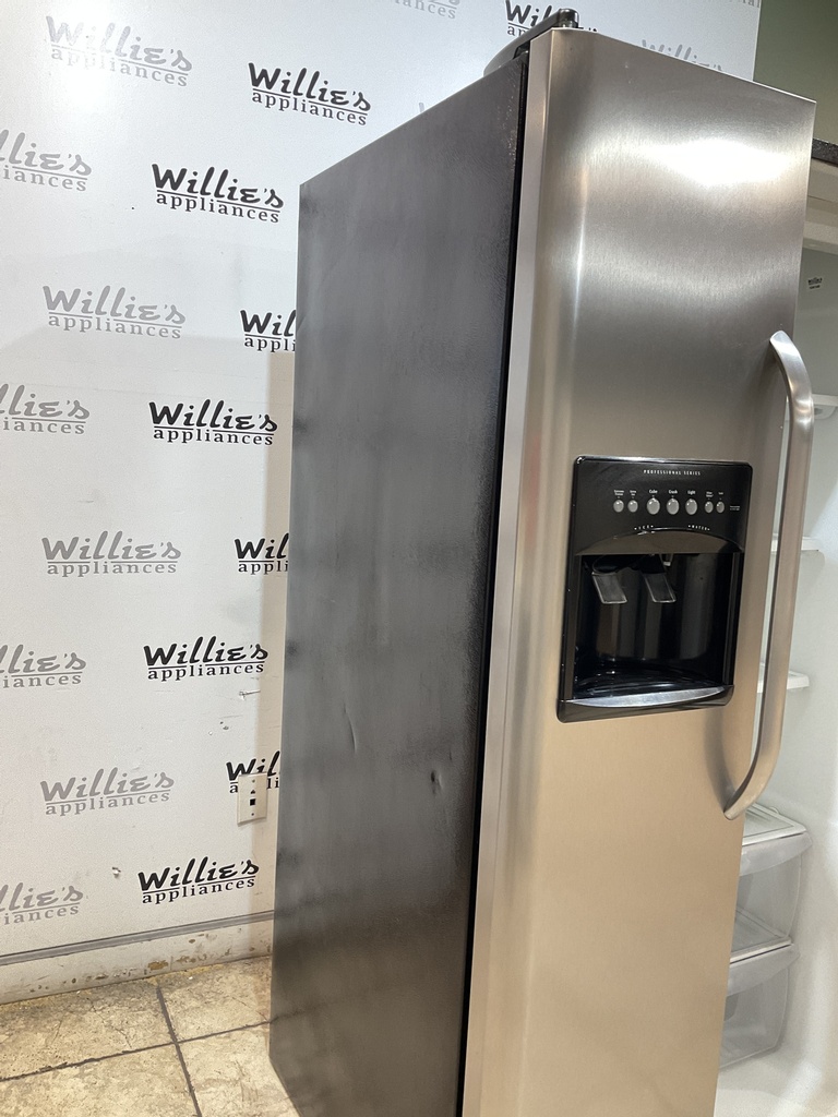 Frigidaire Used Refrigerator Side by Side 36x69 1/2” (Stainless Steel) 