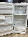 Hotpoint Used Refrigerator Top and Bottom 28x61 1/2” (White) 