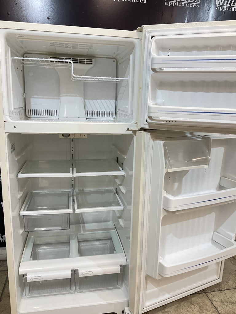 Ge Used Refrigerator Top and Bottom 28x64 1/2” (Bisque) 