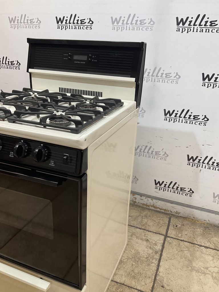 Premier Used Natural Gas Stove 24inches (Bisque/Black) 