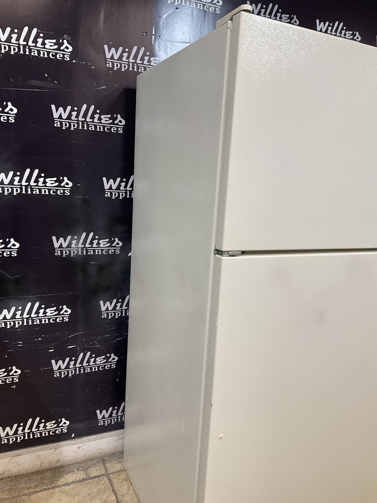 Whirlpool Used Refrigerator Top and Bottom 32 1/2x66 (Bisque) 