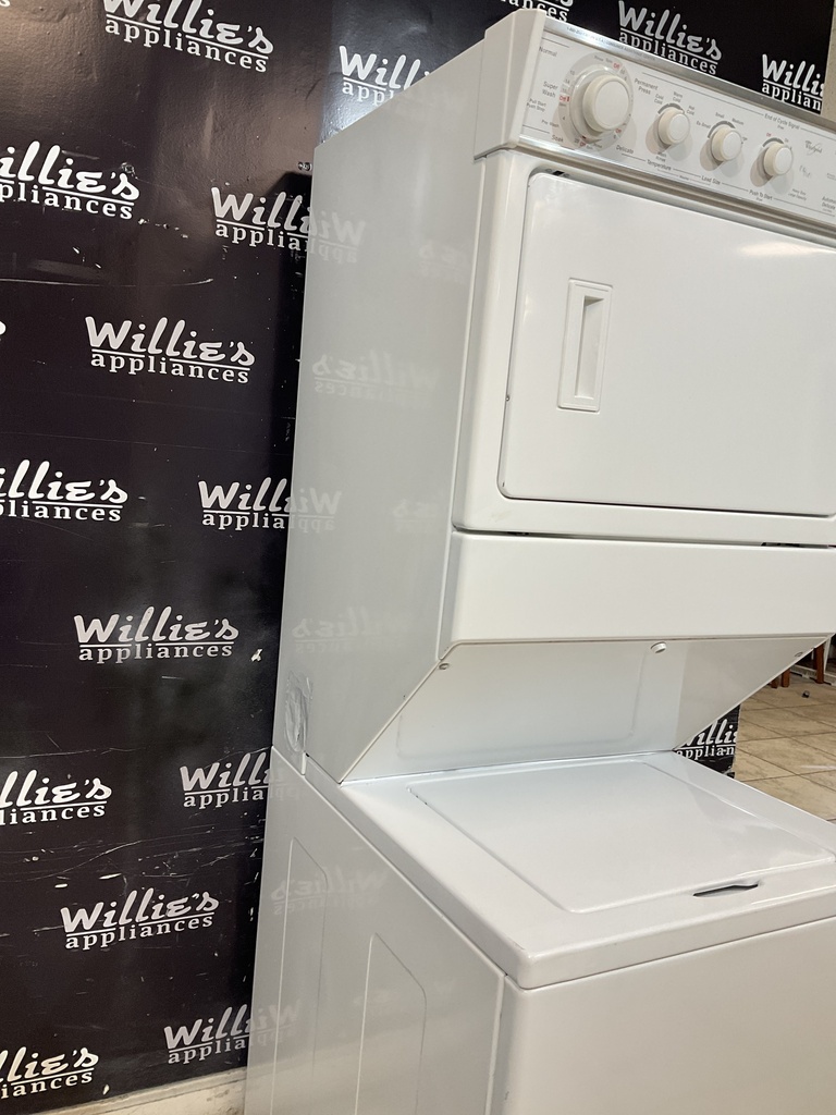 Whirlpool Used Electric Unit Stackable 27x72 1/2” {no cord} (White)