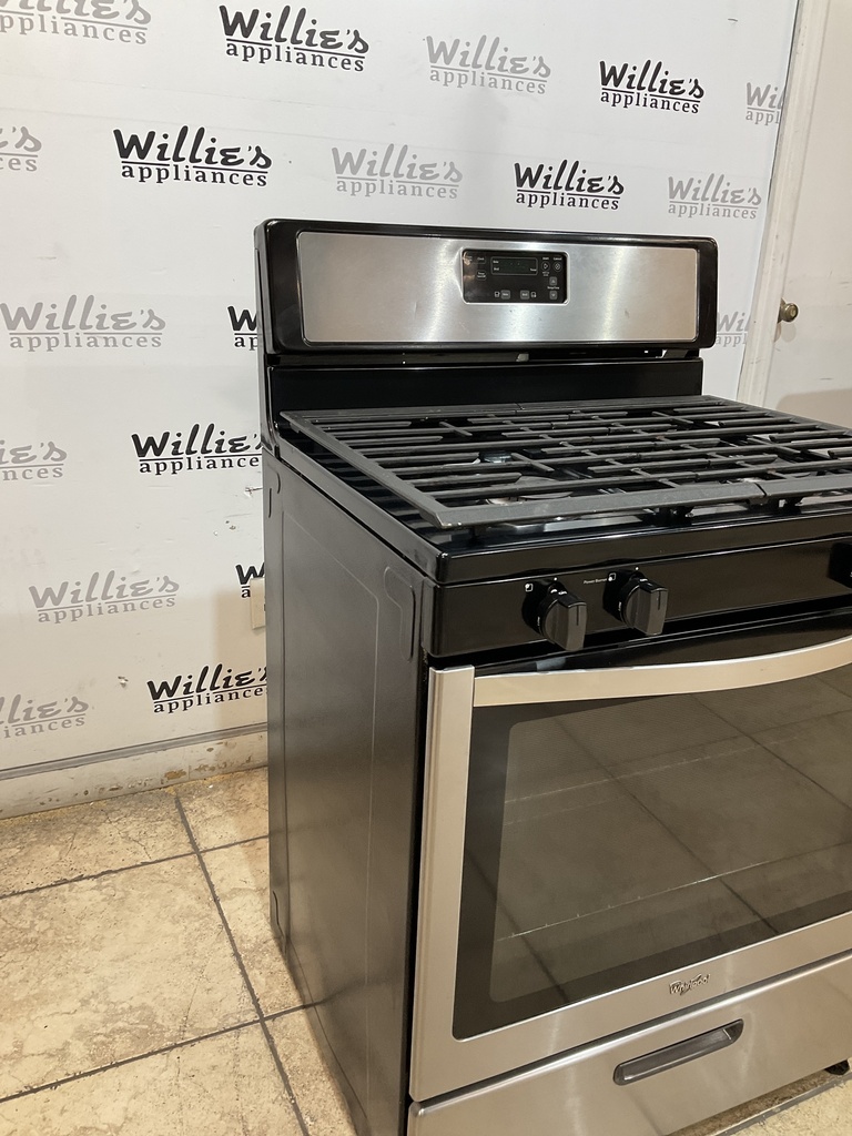 Whirlpool Used Natural Gas Stove 30inches (Stainless Steel)