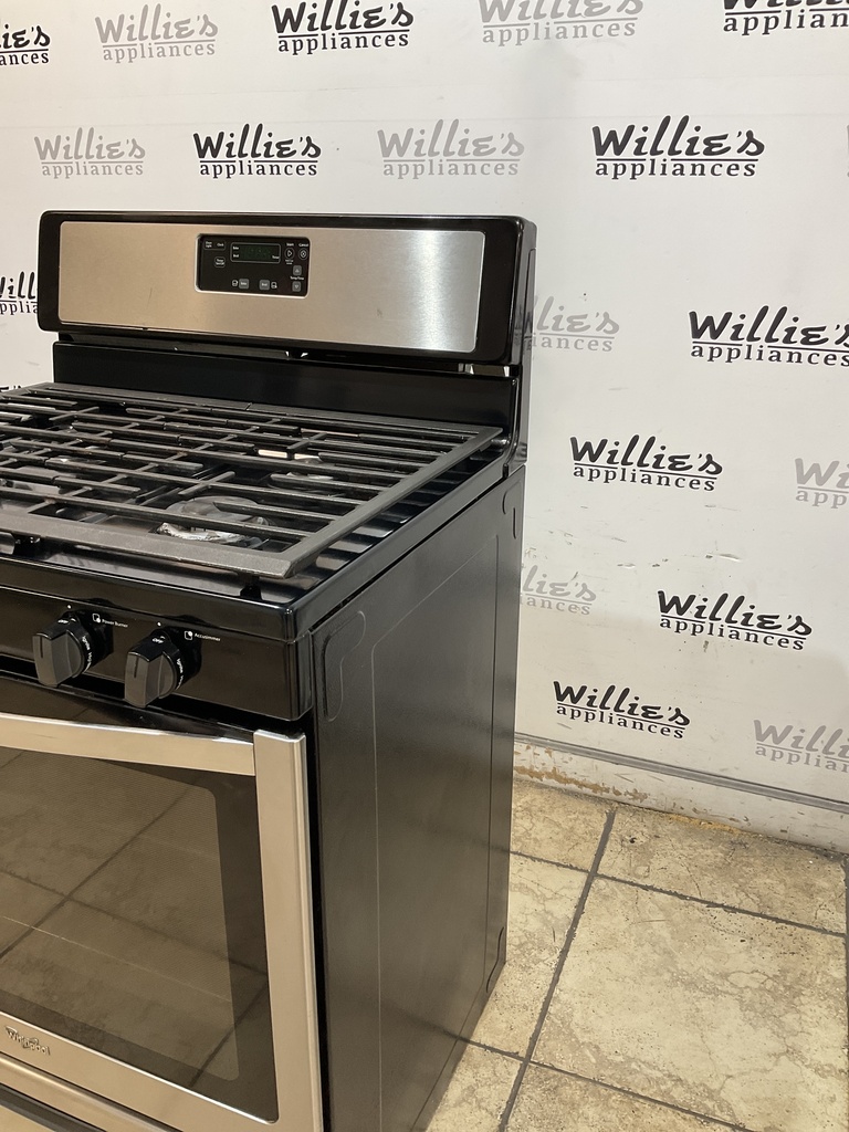 Whirlpool Used Natural Gas Stove 30inches (Stainless Steel)